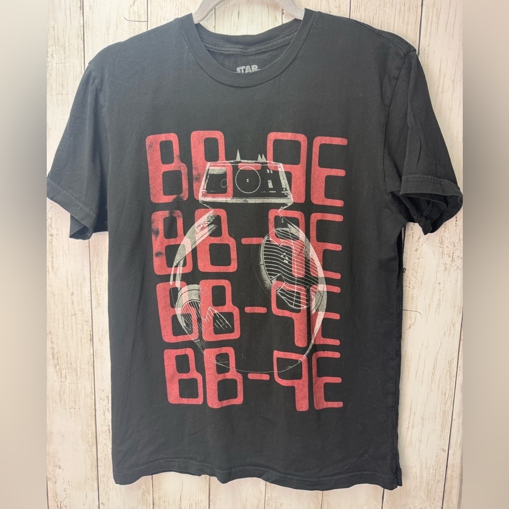 Star Wars BB-9E Black and Red Graphic T-Shirt size Medium